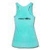 Her Liggidy Leg Day Tank - turquoise